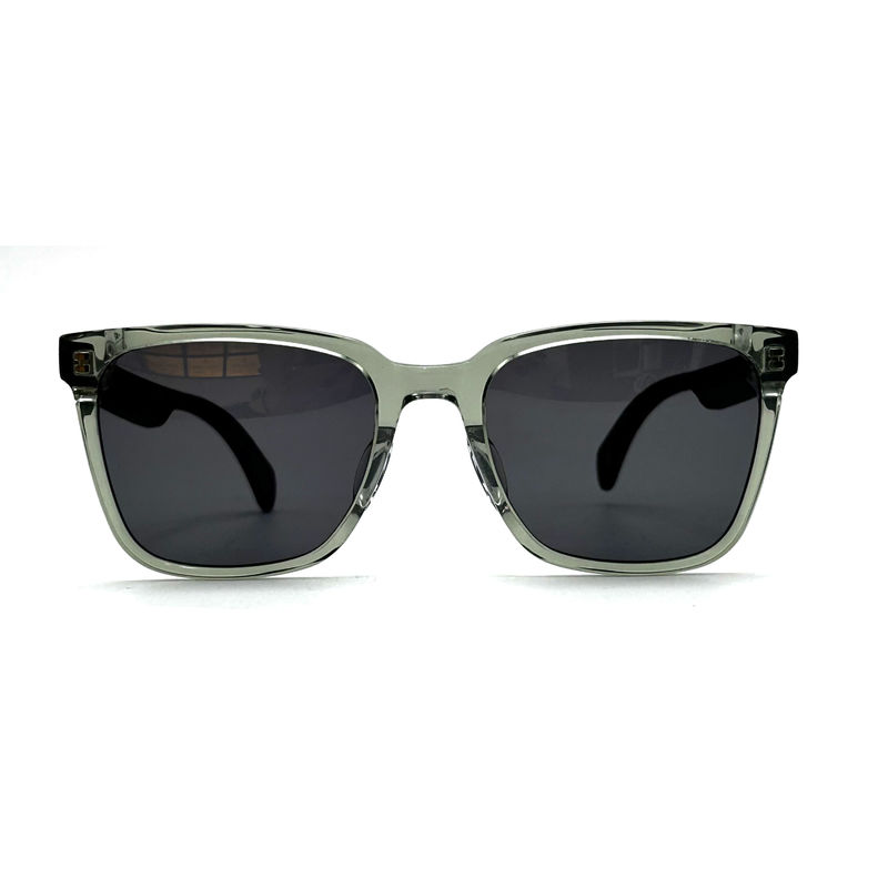 AS110 Lunettes de soleil unisexes carrées avec cadre en acétate 100% protection UV et lentille CR 39