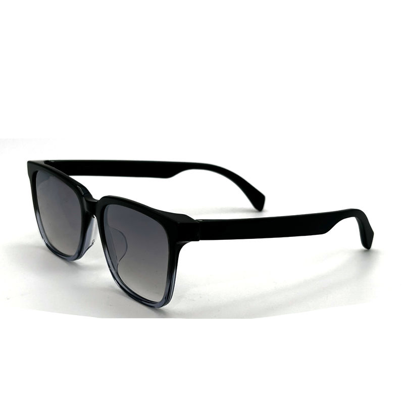 AS110 Lunettes de soleil unisexes carrées avec cadre en acétate 100% protection UV et lentille CR 39