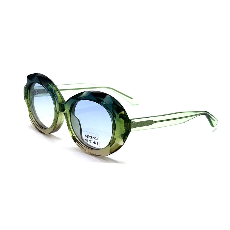 Les lunettes de soleil à cadre d'acétate avec 100% de protection UV-AS123, ODM / OEM
