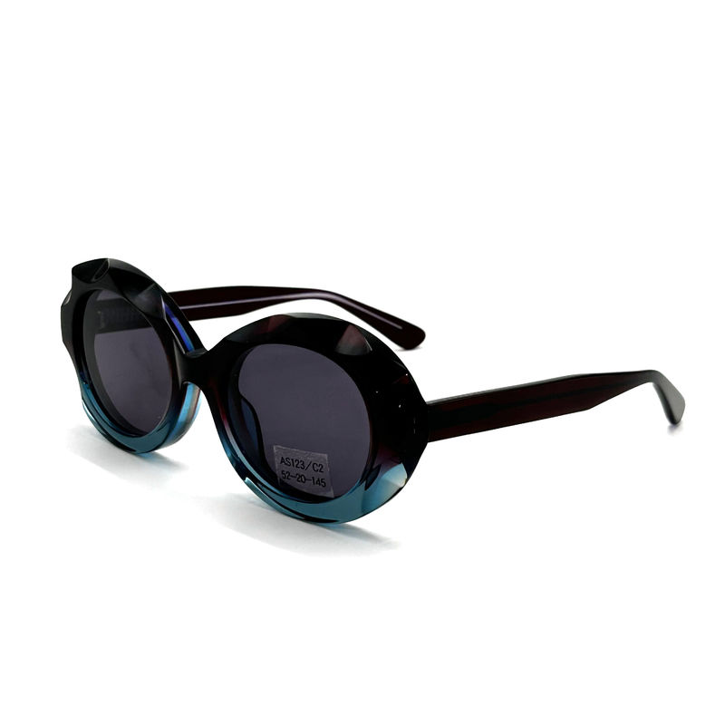 Les lunettes de soleil à cadre d'acétate avec 100% de protection UV-AS123, ODM / OEM
