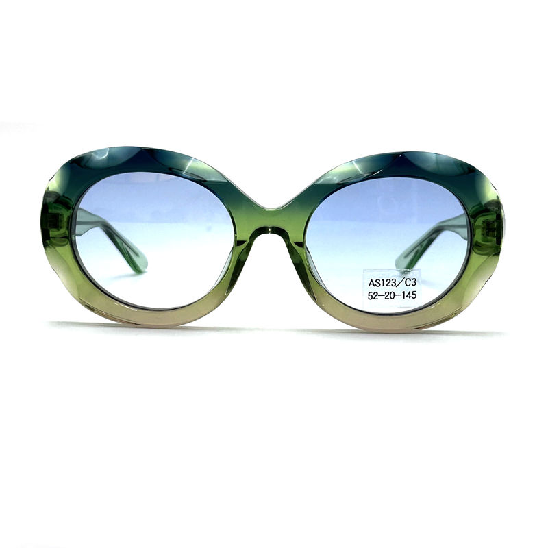 Les lunettes de soleil à cadre d'acétate avec 100% de protection UV-AS123, ODM / OEM