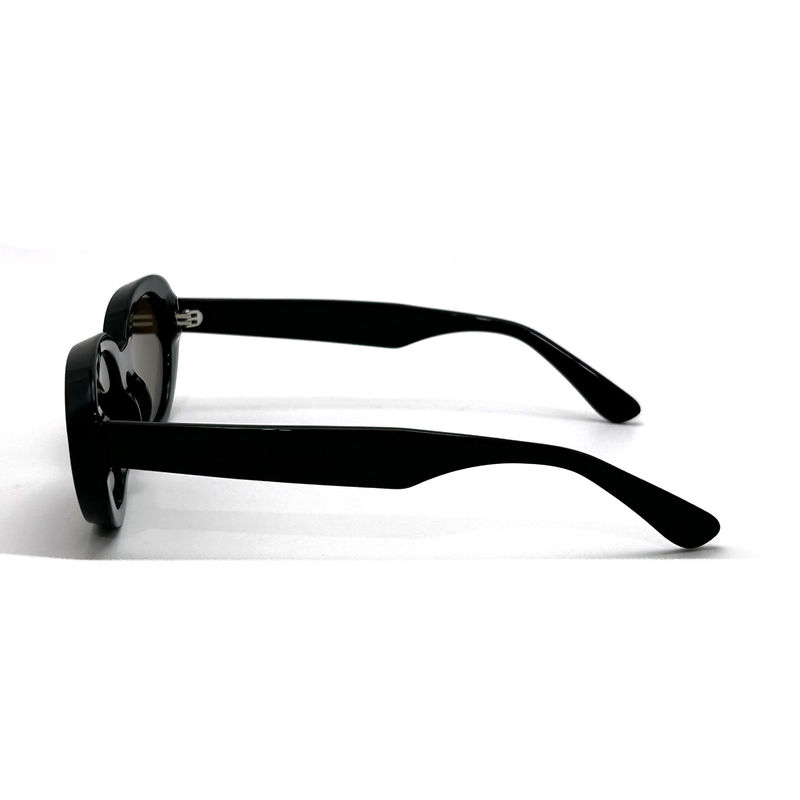 Lentilles de soleil à l'état d'acétate, à la mode, de forme ovale et à l'état classique, modèle AS075, fabrication de lunettes OEM/ODM