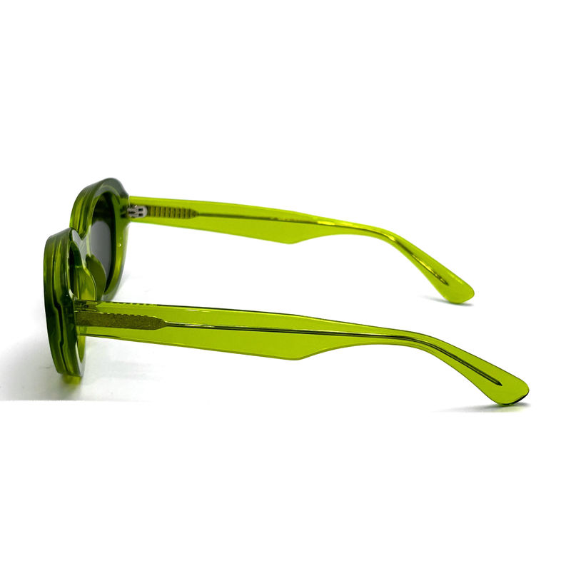 Lentilles de soleil à l'état d'acétate, à la mode, de forme ovale et à l'état classique, modèle AS075, fabrication de lunettes OEM/ODM