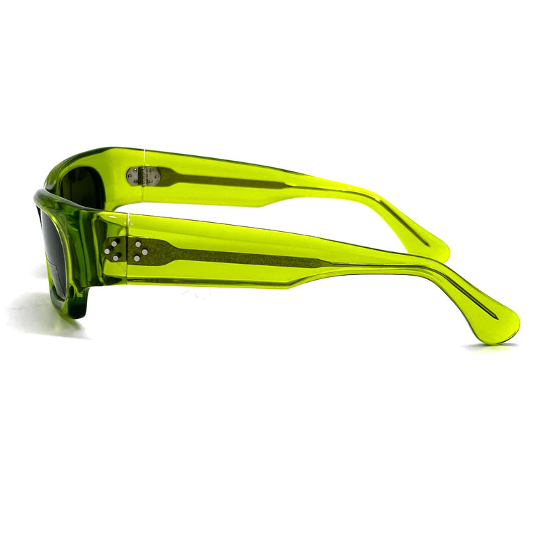 Lunettes de soleil unisexe classique en acétate avec protection UV et CR 39 Lens-modèle AS124, lunettes de soleil personnalisées usine C