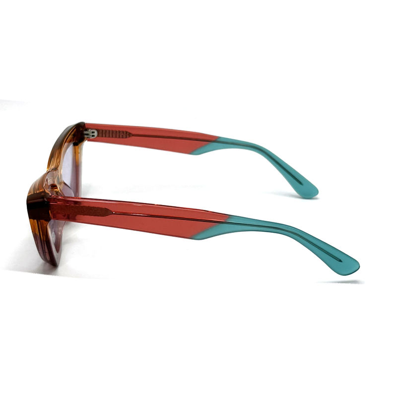 Acétate feuille papillon forme des yeux Acétate cadre lunettes de soleil-modèle AS076, sur mesure / OEM Fabrique de lunettes de soleil