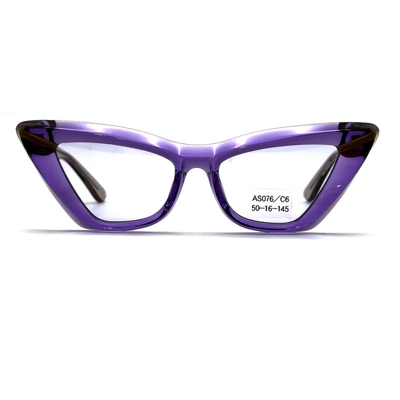 Acétate feuille papillon forme des yeux Acétate cadre lunettes de soleil-modèle AS076, sur mesure / OEM Fabrique de lunettes de soleil