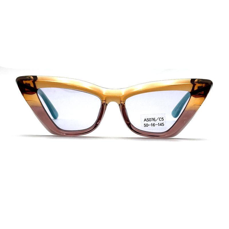 Acétate feuille papillon forme des yeux Acétate cadre lunettes de soleil-modèle AS076, sur mesure / OEM Fabrique de lunettes de soleil