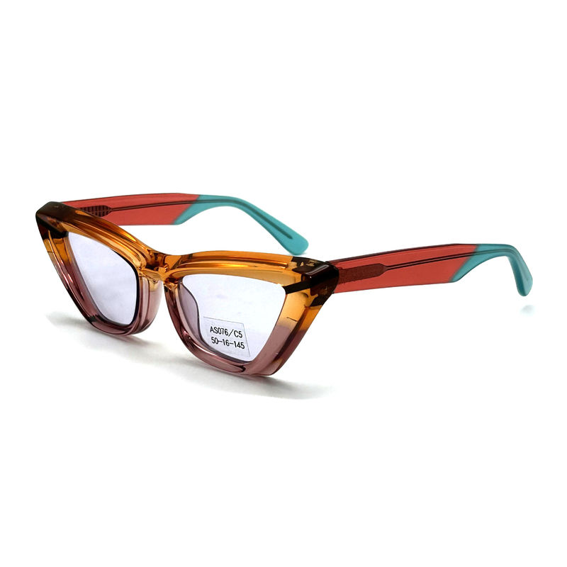 Acétate feuille papillon forme des yeux Acétate cadre lunettes de soleil-modèle AS076, sur mesure / OEM Fabrique de lunettes de soleil