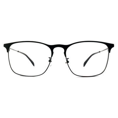 Bon prix FM2591 Unisexe cadre métallique optique carré lunettes personnalisées avec charnière de ressort en ligne