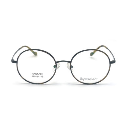 Bon prix TD054 Cadre en titane rond avec oreillers de nez réglables Taille 52-19-145 en ligne